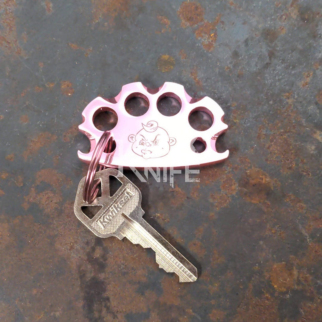 pink BabyKnucks Baby Brass Knuckles by KnoxKnives