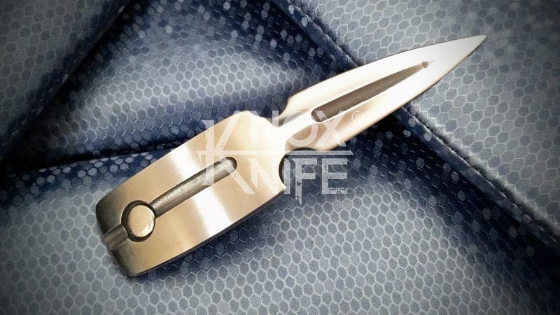 Minimalist 'Gentleman' Double Edged Buckle Knife & Belt - Hand Made Knox Knife - Image 3