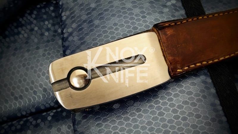Minimalist 'Gentleman' Double Edged Buckle Knife & Belt - Hand Made Knox Knife - Image 2