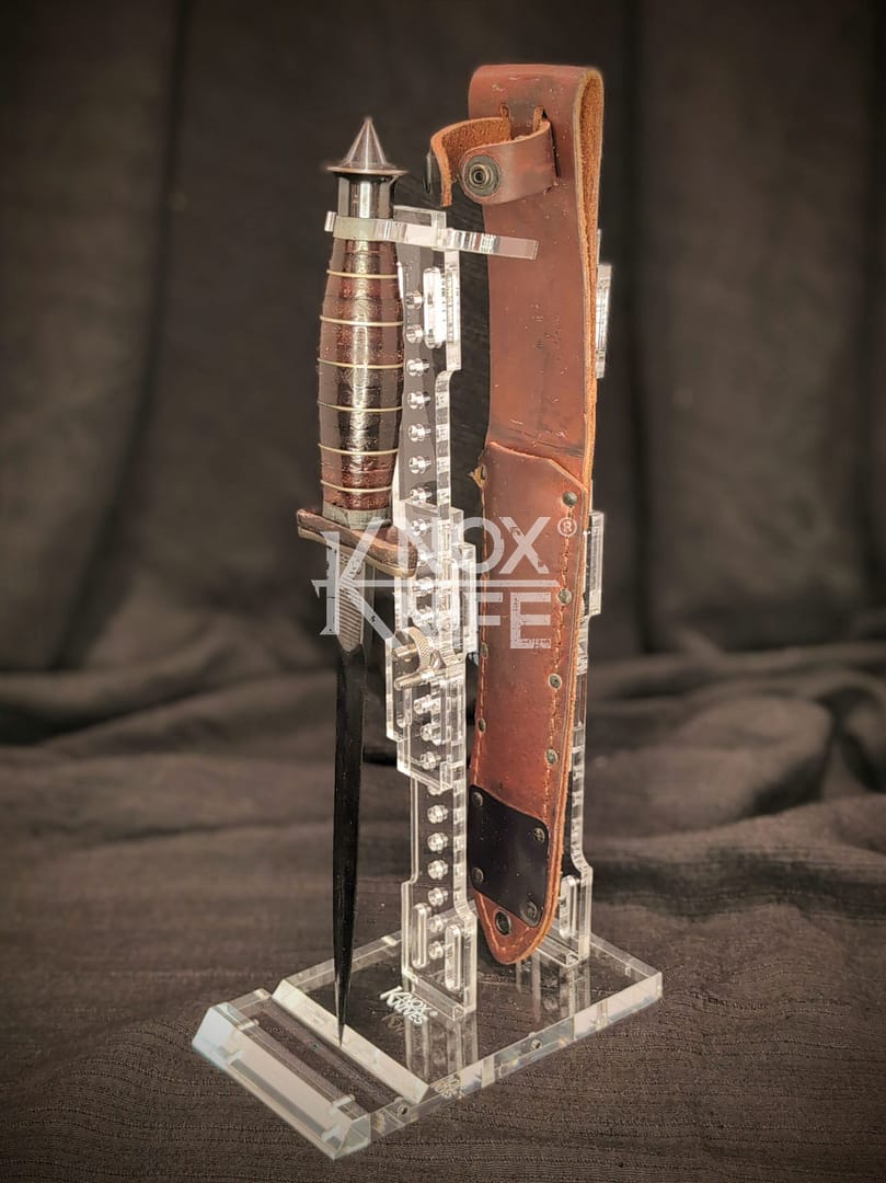 Al Mar Shadow Fairbairn Sykes Universal KNIFE & SHEATH Display Stand Knox Knives - Image 2