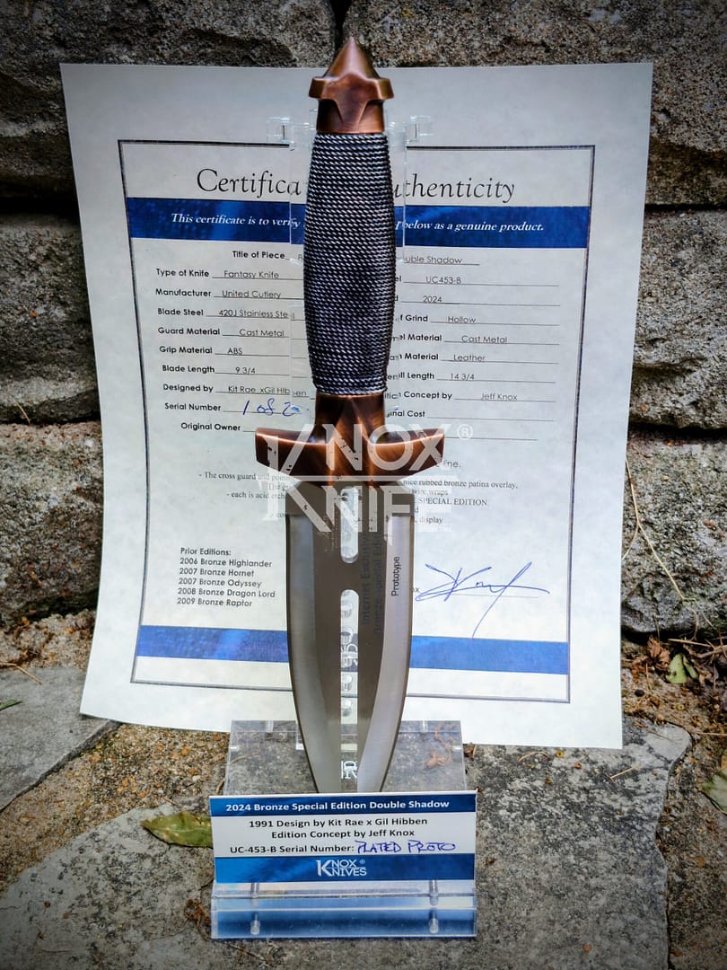 Bronze Special Edition Hibben Double Shadow - Mystery SN/20 by KnoxKnives - Image 4