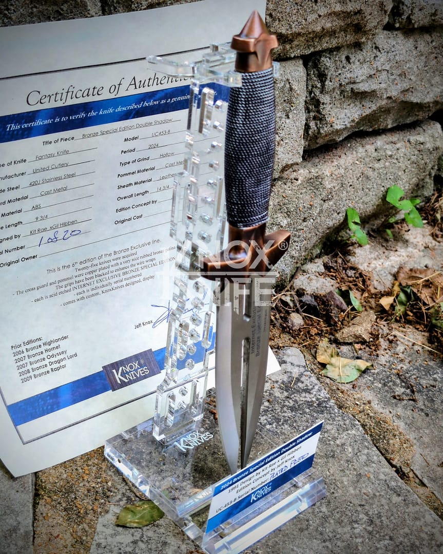 Bronze Special Edition Hibben Double Shadow - Mystery SN/20 by KnoxKnives - Image 5
